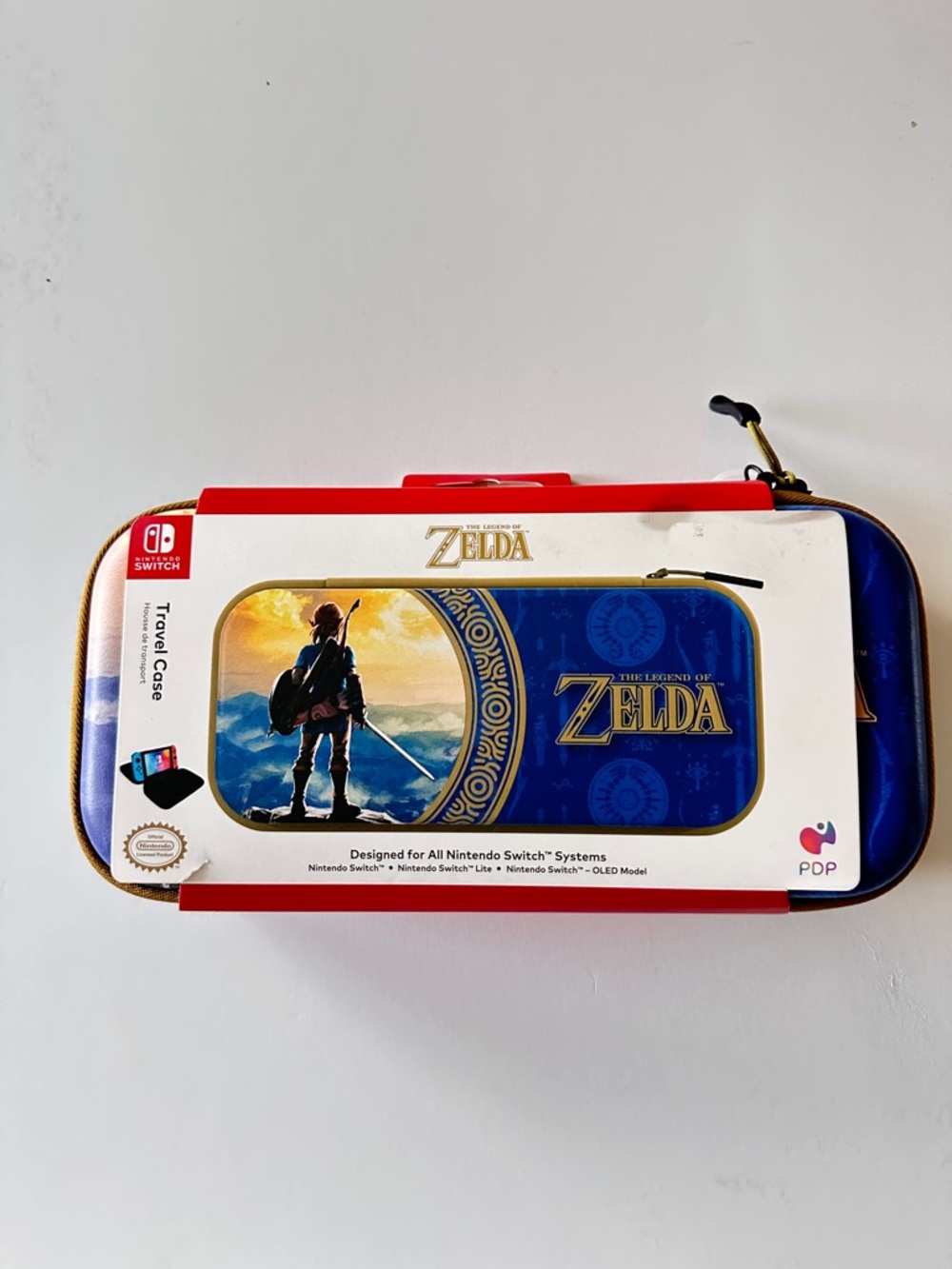 The Legend of Zelda Blue Travel Case for Nintendo Switch